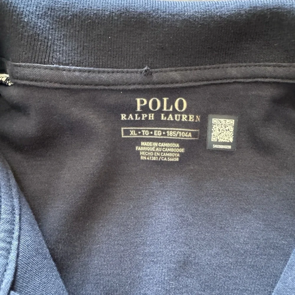 NWT Polo Ralph Lauren Track Jacket Navy Blue White Mens Sz XL‎ NWT